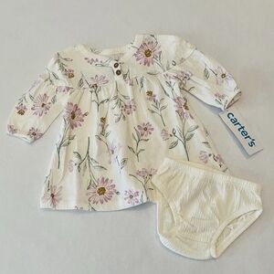 Carter's Babygirl Floral Dress -Size 6mos NWT